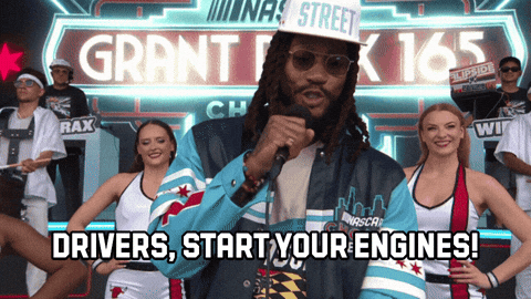 Derrick Rose Chicago GIF by NASCAR