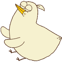 Bird Chicken Sticker by BadTimeStories