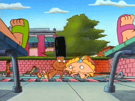 hey arnold nicksplat GIF