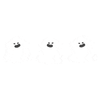 Halloween 白 Sticker