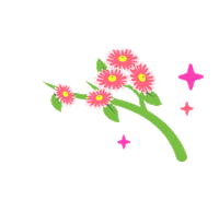 Pink Flower Sticker by drinkwildwonder