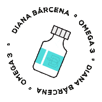 Omega 3 Salud Sticker by Diana Bárcena
