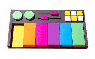 Drum Machine Rainbow Sticker by Tommy Perez