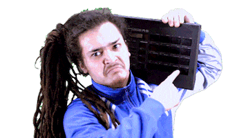 angry drum machine Sticker by FATA BOOM