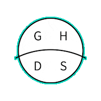 GHDS logo website design design studio ghds Sticker