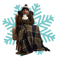 isoverargentina snow winter cold scarf Sticker