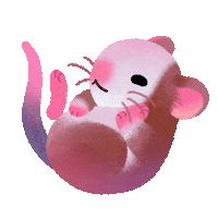 Mouse Grooming Sticker by pikaole