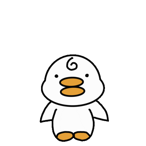 eesujinn giphyupload run duck 오리 Sticker