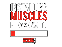 Muscle Sticker by Ezefitness