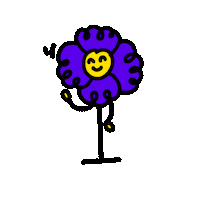 Monicarasna flower happy dance happy flower flower dance Sticker