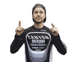 Click Here Troy Brosnan Sticker by Canyon Bicycles