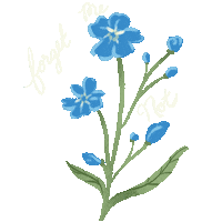 Grow Forget Me Not Sticker