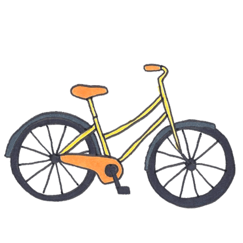 Weekend Bike Sticker by Art Baby Girl