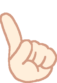Look Hand Sticker by gallerymichikusa