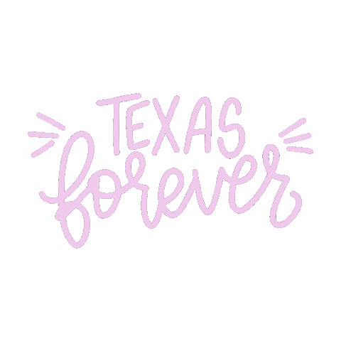 Lettering Texas Sticker