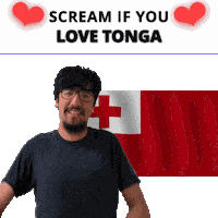 To Scream Tonga Flag Sticker