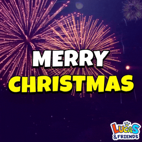 Celebrate Merry Christmas GIF by Lucas and Friends by RV AppStudios