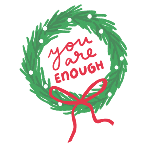 sarahalleyn giphyupload christmas mental health self care Sticker