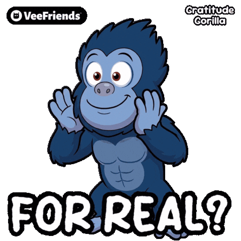 For Real Seriously Sticker by VeeFriends