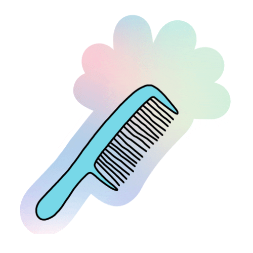 Hair Comb Sticker by CVS