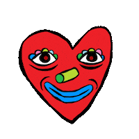 heart valentine Sticker by hollysimple