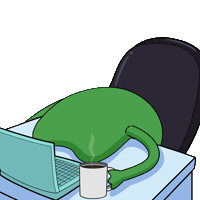 Tired All Good Sticker by fwogs