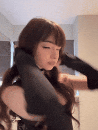 Beautiful Girl Flirting GIF