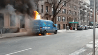 Several Cars Catch Fire in Manhattan