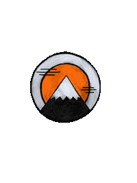 YKRA logo brand mountain ykra Sticker