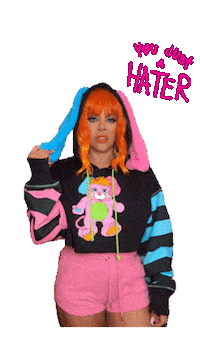 Pink Hater Sticker