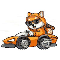 Driving Cool Dog Sticker by $DOG