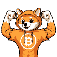 Bitcoin Bathing Sticker by $DOG