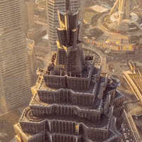 City Zoom Out GIF