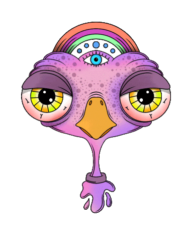 Art Flamingo Sticker by RARO