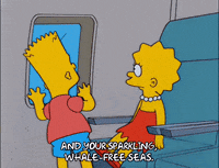 looking out bart simpson GIF