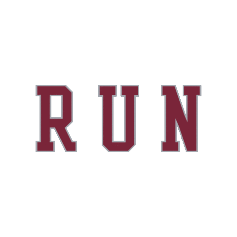 Run Sticker by Santa Clara Broncos
