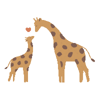 Baby Giraffe Sticker by MORI