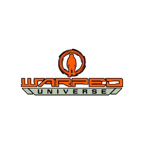 Logo Space Sticker by Warped Universe