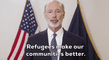 Tom Wolf World Refugee Day GIF by GIPHY News