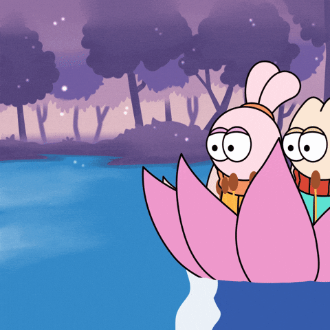 Floating Lotus Flower GIF by Globkins