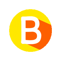 Orange Abc Sticker