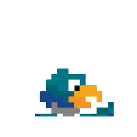 8-Bit Pixel Sticker by Anne Arundel Community College