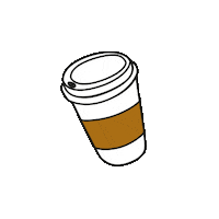 to go coffee Sticker by Lara Schnyder