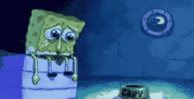 Sad Spongebob GIF by MOODMAN