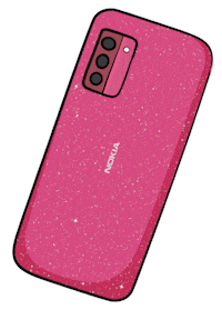 hmd_global hmd pink phone hmd global so pink Sticker