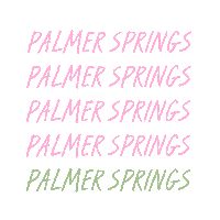 seaairuh palmer palm springs seaairuh ciara rose Sticker