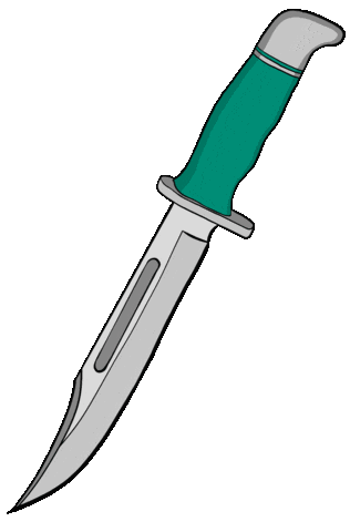 elizabethpiperboard pastel knife grunge blade Sticker