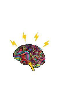 caroruiza aesthetic colors brain mind Sticker