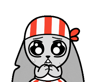 Sorry Rabbit Sticker