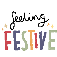 Feeling Festive Merry Christmas Sticker